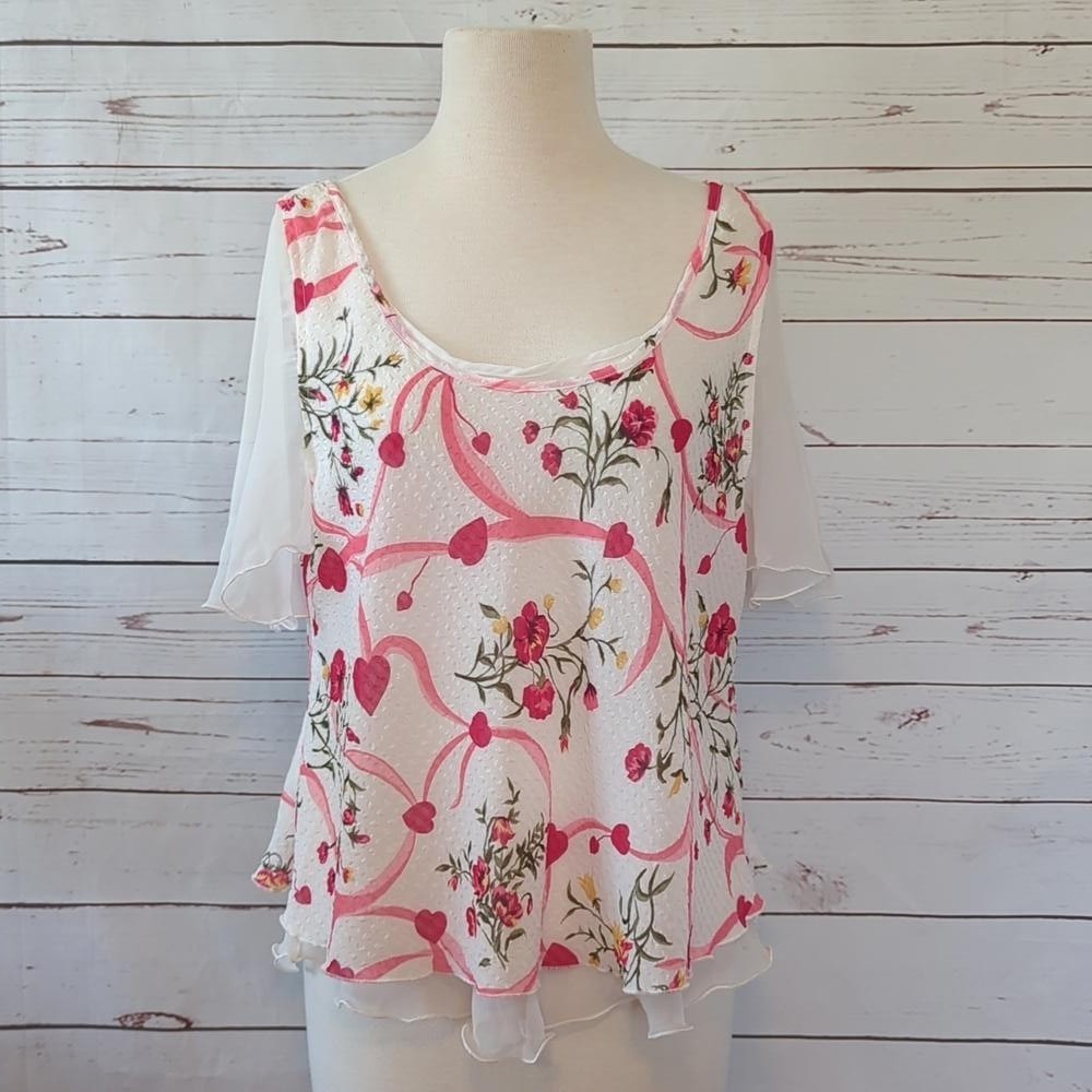 Gold Label Vintage Victoria's Secret Romantic Date Night Sexy Girly Top Medium